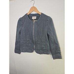 Ann Taylor Loft Petite Blue Jacket - 4P - Pre-owned